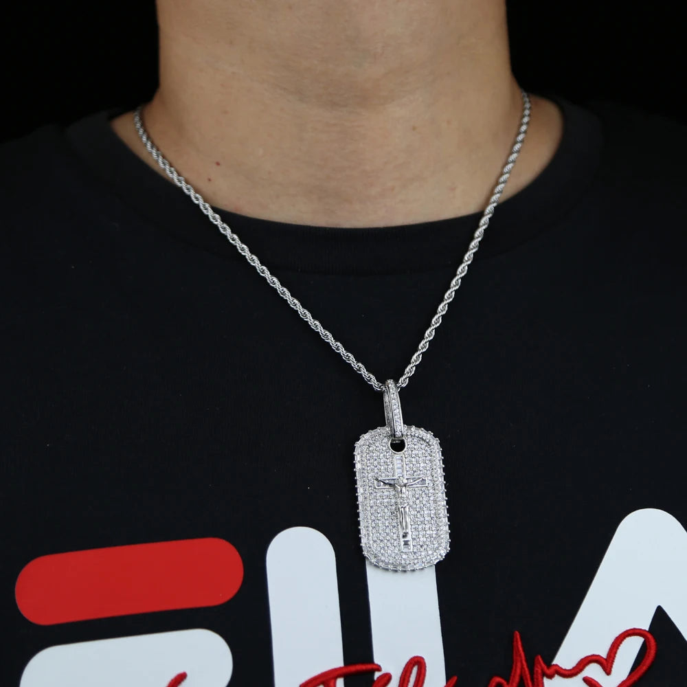 Iced out Cross  Pendant