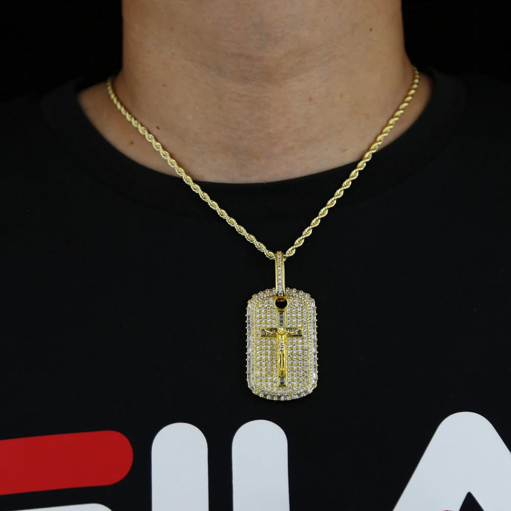 Iced out Cross  Pendant