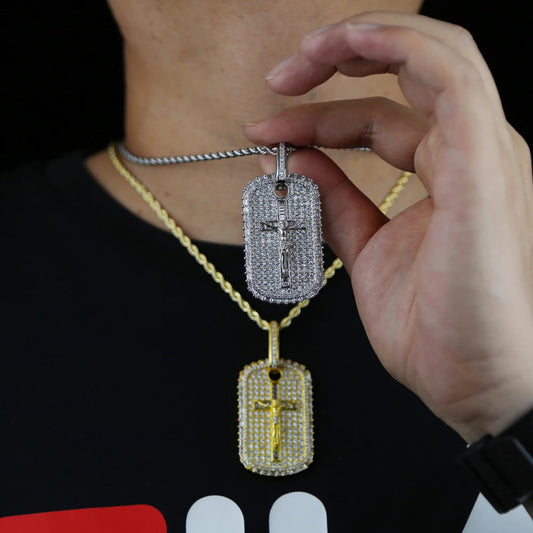 Iced out Cross  Pendant