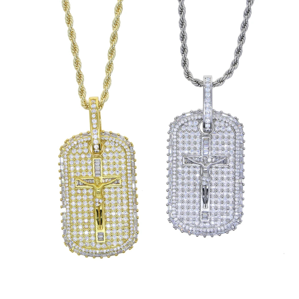 Iced out Cross  Pendant