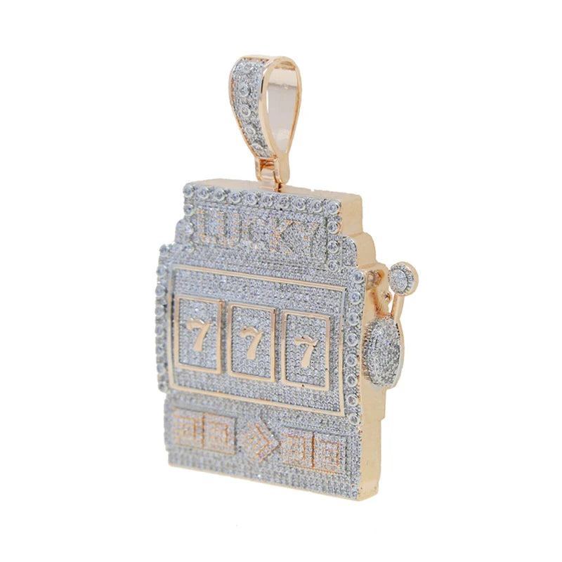 777 lucky iced chain